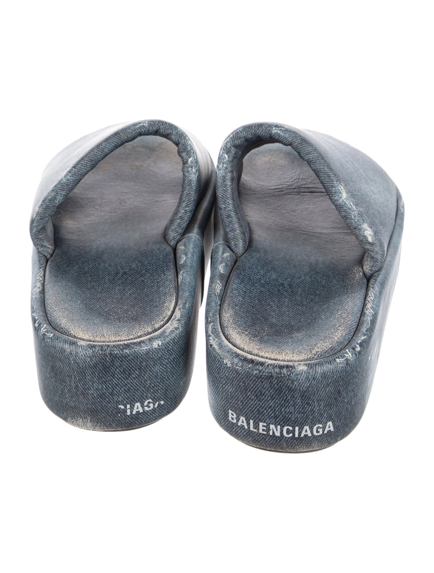 Balenciaga Leather Slides